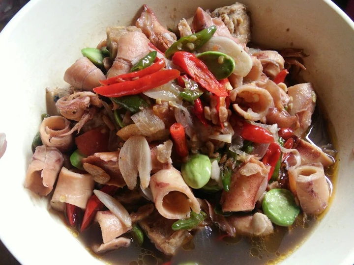 Langkah Gampang Menyiapkan Resep  Tumis kuah Cumi Asin yang Enak Banget, Lezat Sekali