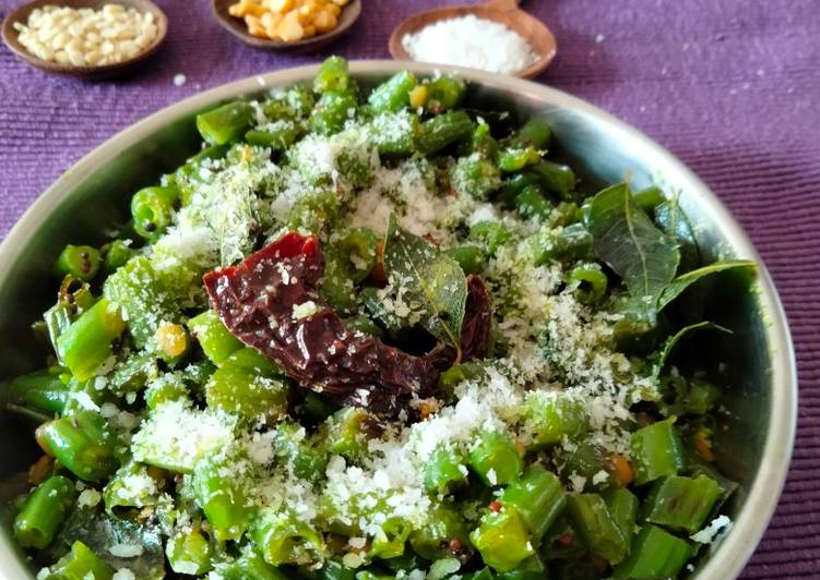 Step-by-Step Guide to Prepare Favorite French beans poriyal
