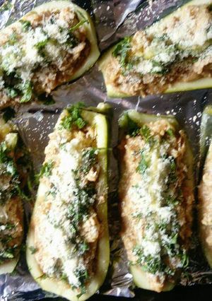 Una foto de Zapallitos Italianos con Carne de Pavo