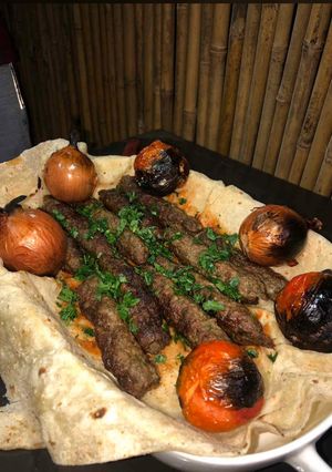 صورة لوصفة كباب على الفحم