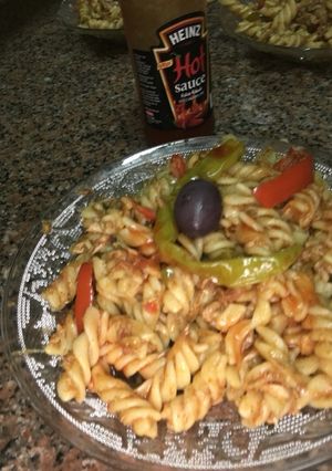 صورة لوصفة الخطير وصل معكرونة فيوزيللي 🍝🔥🤤