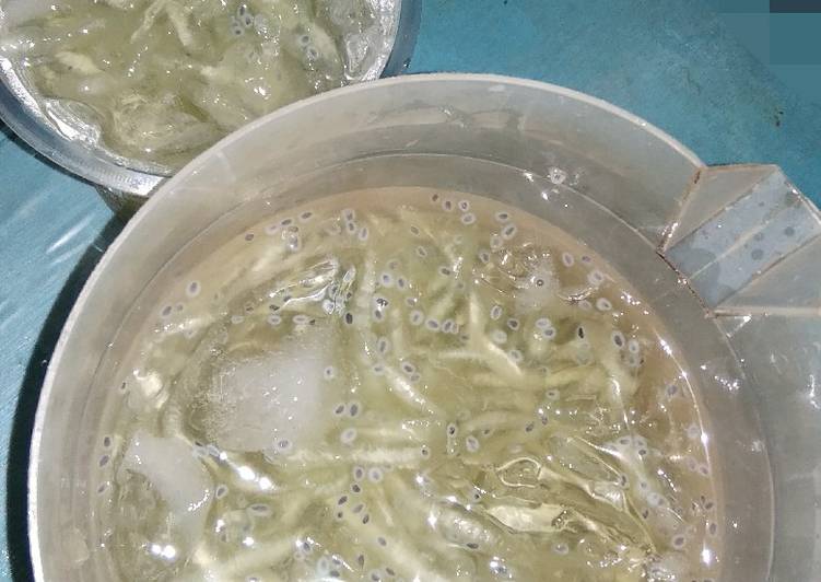 Resep Es serut melon selasih Anti Gagal