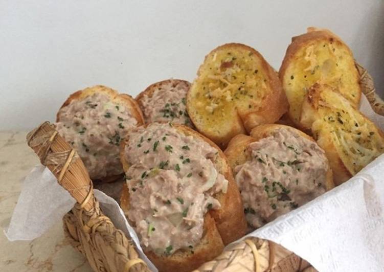 11 Resep: Bruschetta Tuna &amp; Garlic Bread Untuk Pemula!