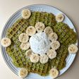 Vietnamese Pandan Coconut Waffles (bánh kẹp lá dứa)