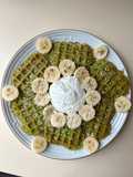 Vietnamese Pandan Coconut Waffles (bánh kẹp lá dứa)