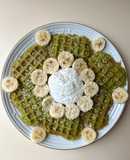 Vietnamese Pandan Coconut Waffles (bánh kẹp lá dứa)