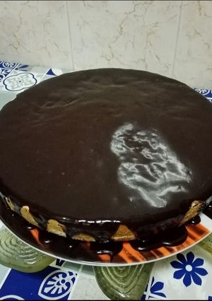 Foto de Bolo de Cenoura com Cobertura de Chocolate