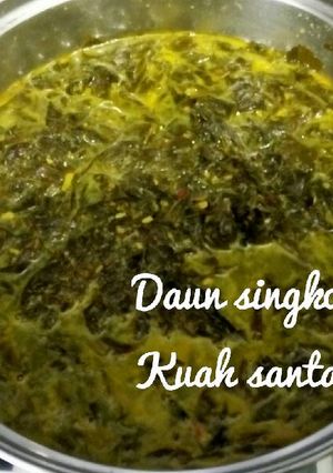 Foto resep Daun singkong kuah santan