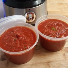 A picture of Nan's Red Salsa.