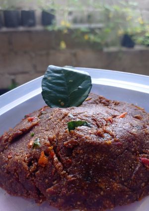 Foto resep Bumbu kacang pecel sayur