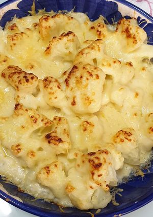 Una foto de Coliflor gratinada con bechamel