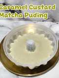 587. Caramel Custard Matcha Pudding