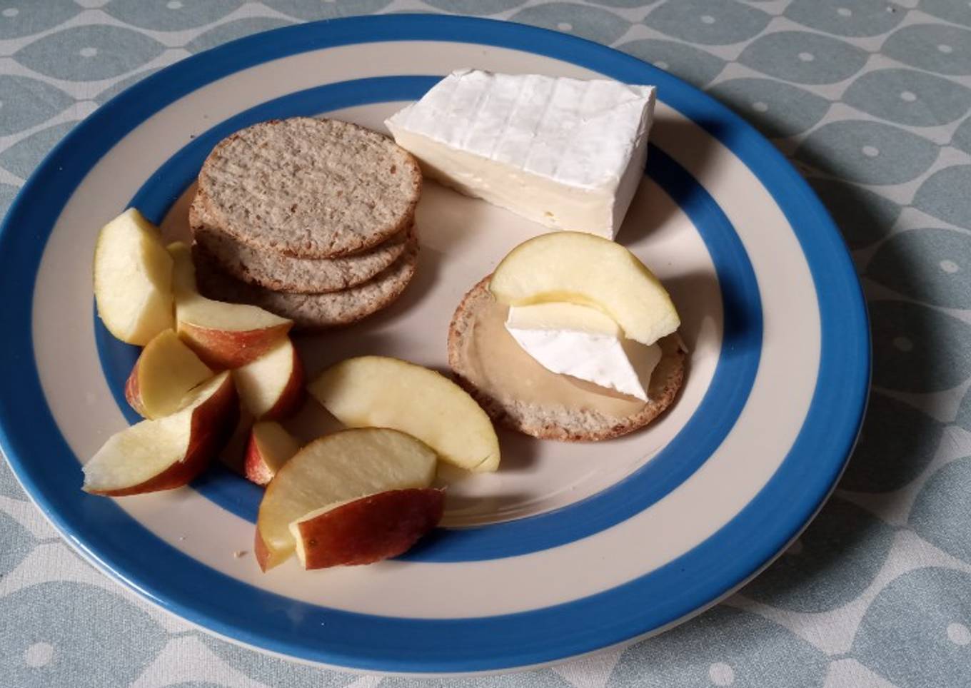 Steps to Prepare Ultimate Brie, Apple & Honey 'Quick Snack'
