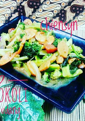 Foto resep Cah Brokoli Sosis Udang