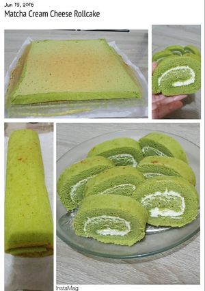Foto resep Matcha Cream Cheese Rollcake