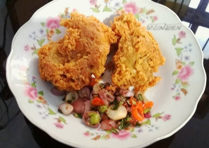 Ayam goreng kriuk sambal Brasieng