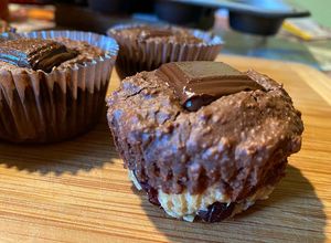 Une photo de Muffins Choco-cranberries