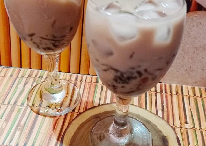 Es Nutrijell Cincau Susu Coklat