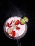 Iogurte Caseiro (Iogurte de Kefir sabor Morango)