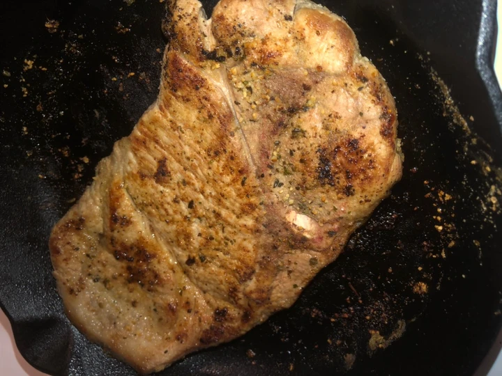 Easy Steps to Make Recipe Garlic ranch pork steaks that is  Makes Drooling, Delicious}