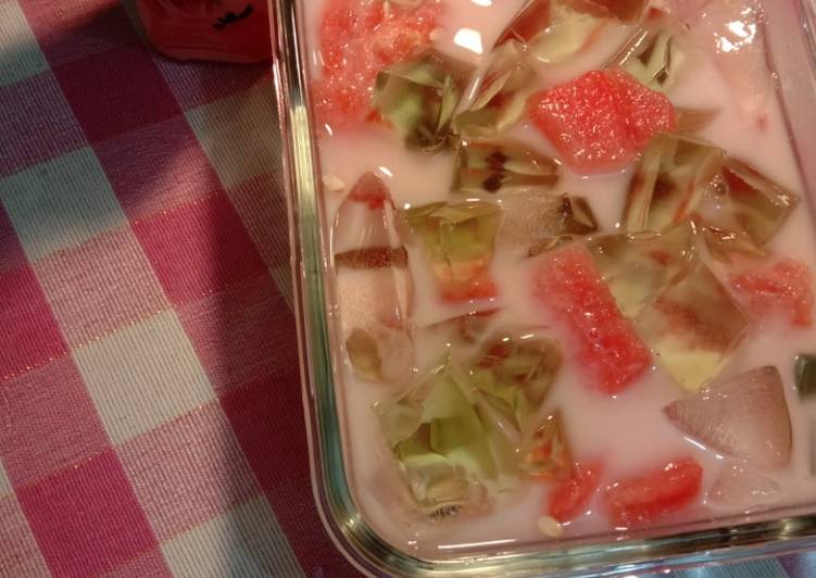 Resep Es buah kuah yogurt Anti Gagal