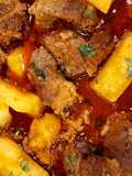 Carne de Porco com Mandioca