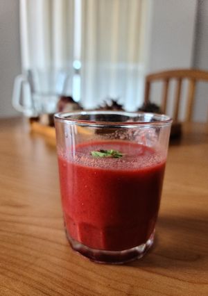 A picture of Beet Gazpacho.