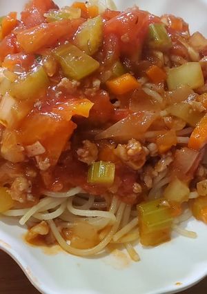 新鮮茄肉醬意粉 的食譜成品照片