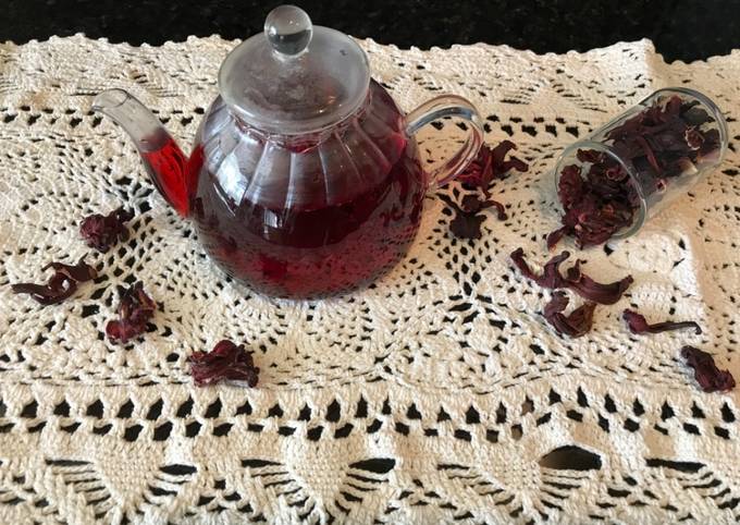 Té de Flor de Jamaica/Hibiscus Receta de Rosanas ideas- Cookpad