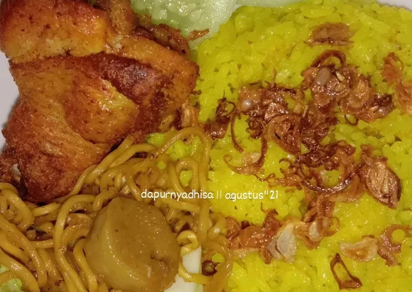 Nasi kuning rice cooker