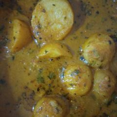 A picture of Dum aloo.