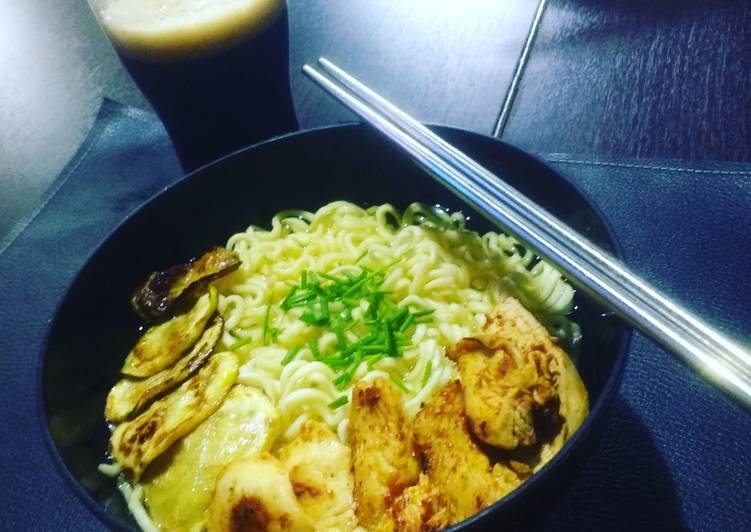 Ramen de pollo picante 🍜🍺