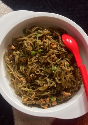 Foto resep Mie Goreng Ayam Brokoli - Mpasi 10 Bulan