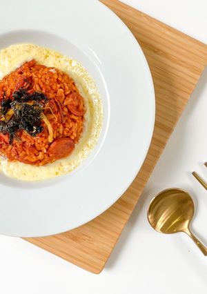 Foto resep Kimchi Bokkeumbap 김치볶음밥 | Nasi Goreng Kimchi | Halal & No Gochujang
