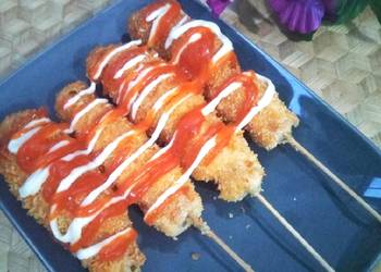 Resep Mudah Corn Dog Sosis Praktis Enak