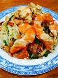 Gỏi ngó sen bồn bồn trộn tôm