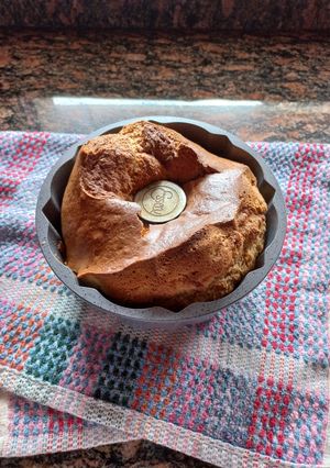 Una foto de Budín de banana con harina integral y leudante, saludable y fácil
