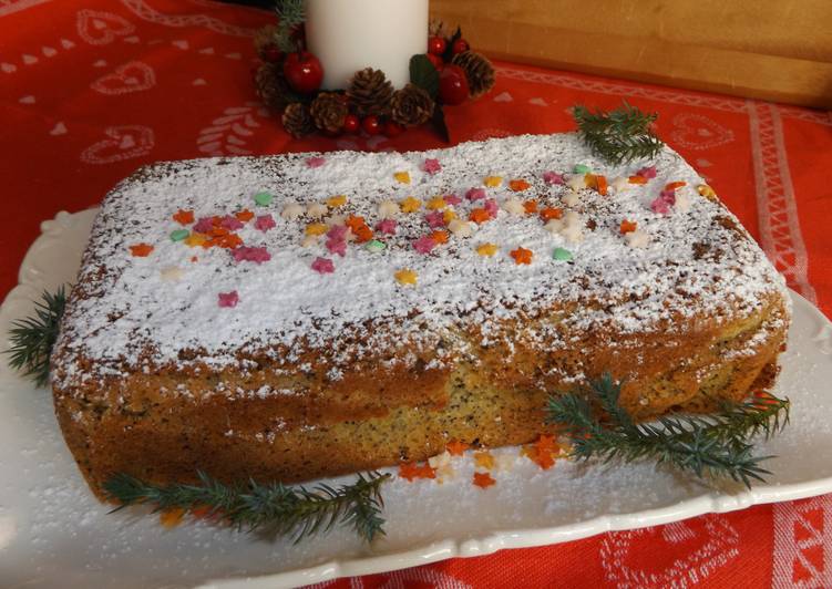 Bizcocho de limón con semillas de amapola