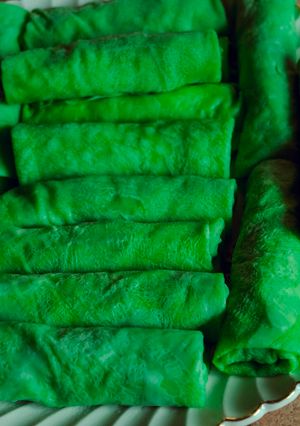Foto resep Dadar gulung pasta pandan