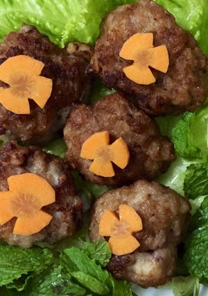 Hình của món Bún chả mực Hạ Long.