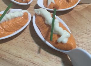 Foto principal de Mousse de pimientos de piquillo en cucharillas