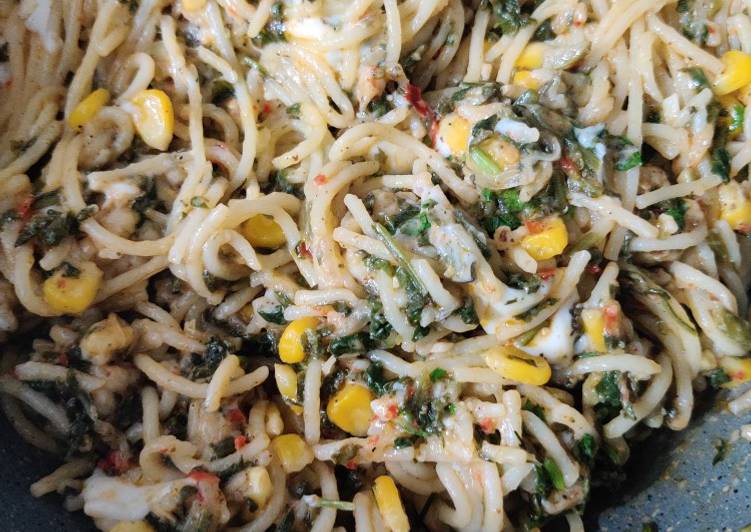 How to Prepare Perfect Lemon garlic shrimp pasta
