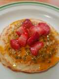 Hot cakes de avena, yogurt y claras