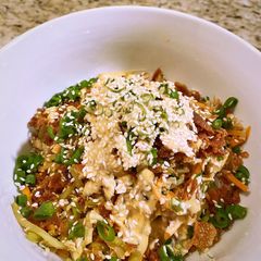 A picture of Egg-roll in a bowl.