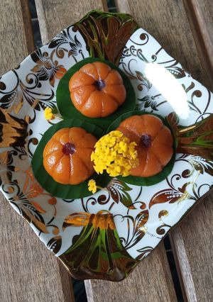 Foto resep Kue Ku Labu isi Kacang Hijau
