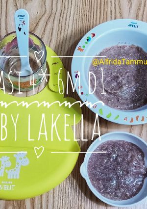 Foto resep MPasi Lakella 6 Bulan 4* Ikan Salmon - Bayam (Hari Pertama)
