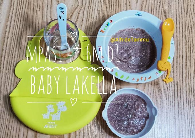MPasi Lakella 6 Bulan 4* Ikan Salmon - Bayam (Hari Pertama)