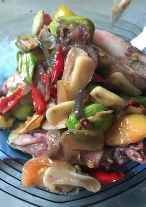 Foto resep Tumis cumi asin
