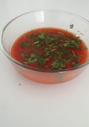 A picture of Tomato soup.