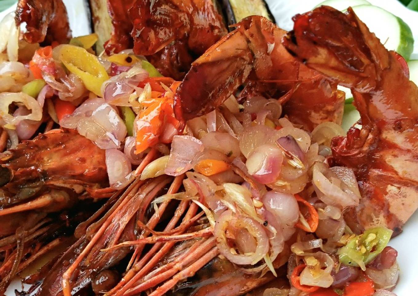 Udang Bakar Sambel Matah